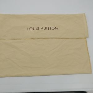 Louis vuitton dust bag tan canvas purse bag